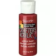 DecoArt Crafters Acrylic - Christmas Red 2oz